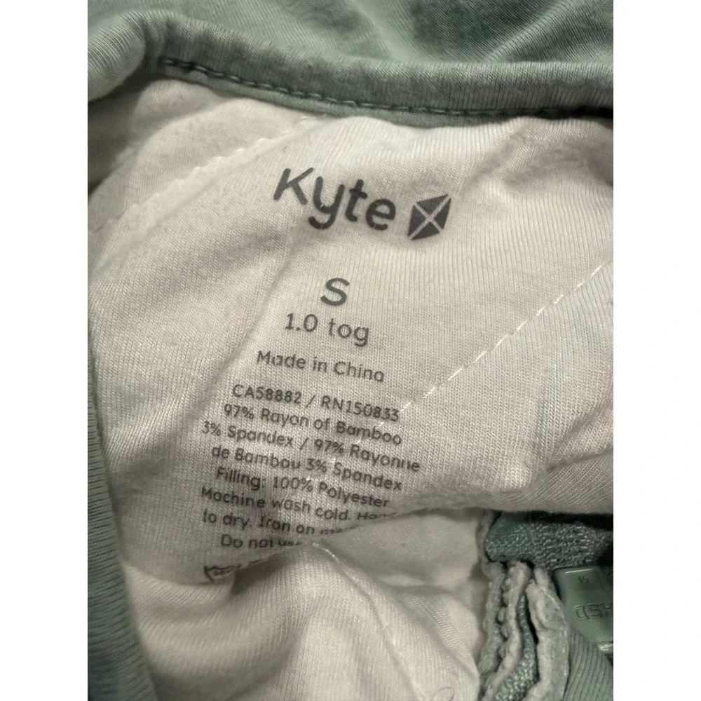 Kyte Baby Sleep Bag 1.0 TOG Sage Green Bamboo Rayon Wearable Blanket Size Small